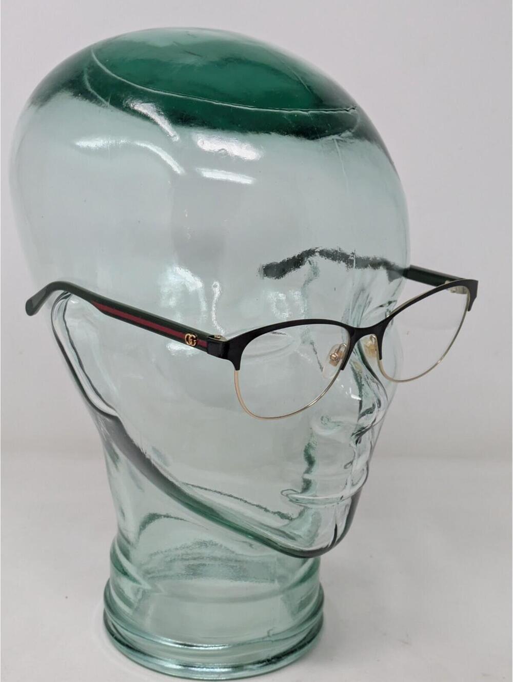 GUCCI GG0718O-004 Classic Monogram Red Green Eyeglasses- 53-17-140
